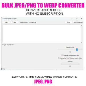 BULK JPEG AND PNG TO WEBPCONVERTER
